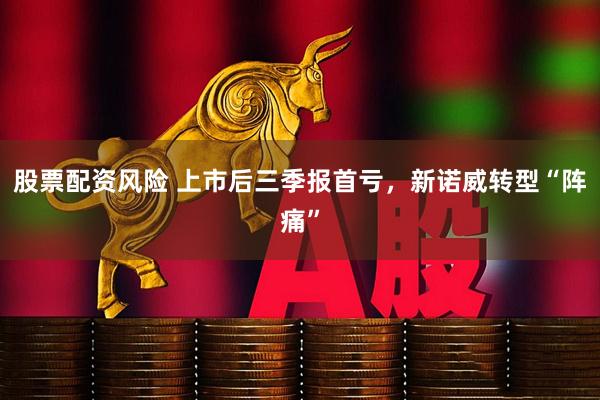 股票配资风险 上市后三季报首亏，新诺威转型“阵痛”
