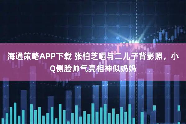 海通策略APP下载 张柏芝晒与二儿子背影照，小Q侧脸帅气亮相神似妈妈